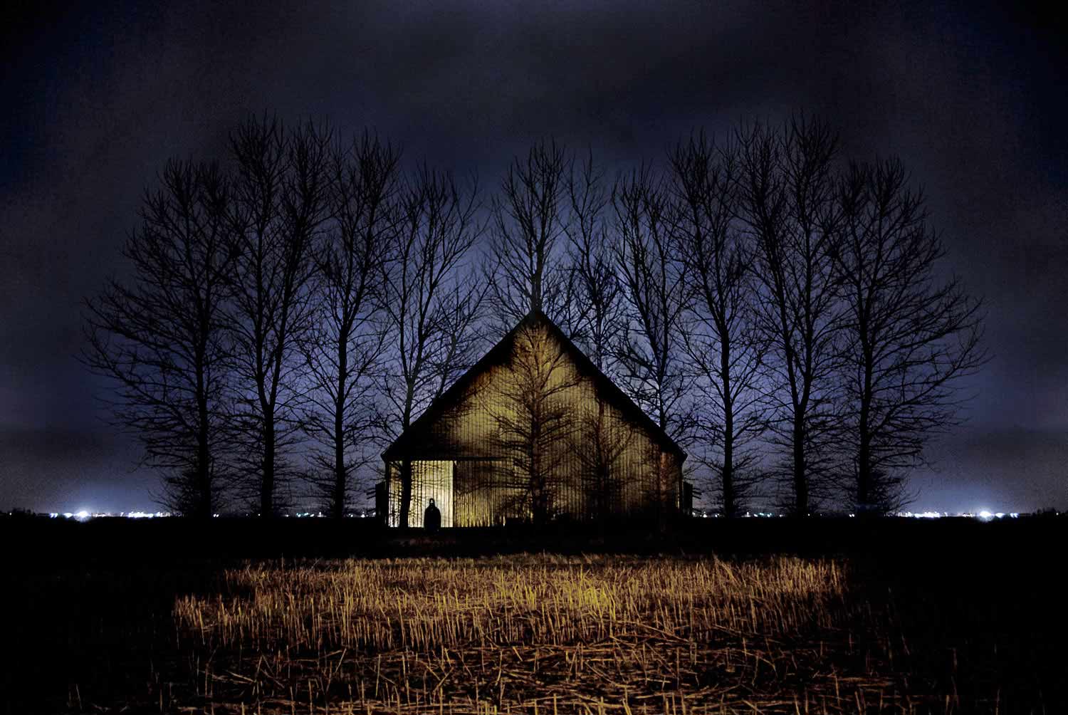 Barn at Night